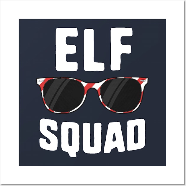 Elf Squad T-Shirt Christmas Holly Matching Family Friend Wall Art by 14thFloorApparel